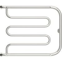 Водяной полотенцесушитель Сунержа Лира 500х650 00-0012-5065 с двумя полками Хром — фото 1, Водяные полотенцесушители
