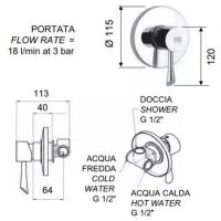 Товар: Смеситель для душа Remer Jazz Хром арт-J30 - фото 2 Смеситель для душа Remer Jazz Хром арт-J30 — фото 2, Смеситель для душа