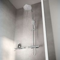 Душевая система Keuco Plan Blue 53926012321 с термостатом Хром — фото 3, Душевые стойки