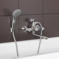 Смеситель для ванны Aringa Арно AR02025CH универсальный Хром — фото 3, Смеситель для ванны