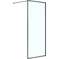 Душевая перегородка Azario Richmond Walk-in 90 AZ-NAG 6310 900 Black профиль Черный стекло прозрачно — фото 1, Душевые перегородки