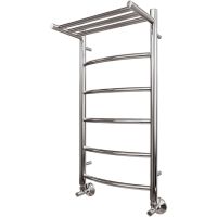 Водяной полотенцесушитель Point Афина PN04148P П5 400x800 с полкой Хром — фото 1, Водяные полотенцесушители