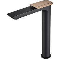 Смеситель для раковины Boch Mann Como BG XL BM9632 Черный матовый Золото — фото 2, Смесители для раковины