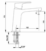 Товар: Смеситель для раковины E.C.A. Tiera 102108989C1EX Черный матовый - фото 2 Смеситель для раковины E.C.A. Tiera 102108989C1EX Черный матовый — фото 2, Смесители для раковины