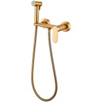 Гигиенический душ со смесителем Haiba HB5516-5 Золото матовое — фото 1, Гигиенические души