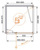 Товар: Душевой уголок CEZARES VERONA-W-A-1-90-C-Cr - фото 3 Душевой уголок CEZARES VERONA-W-A-1-90-C-Cr — фото 3, Душевые уголки