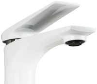 Смеситель для раковины Lemark Allegro LM5906CW Хром Белый — фото 2, Смесители для раковины