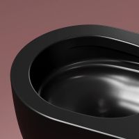 Унитаз Ceramicanova Modena Rimless CN6063MB подвесной Черный матовый с сиденьем Микролифт — фото 19, Подвесные унитазы