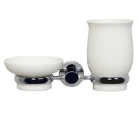 K-24226 Держатель стакана и мыльницы — фото 1, Аксессуары для раковины