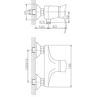 Товар: Смеситель для душа Haiba HB2001 Хром - фото 2 Смеситель для душа Haiba HB2001 Хром — фото 2, Смеситель для душа