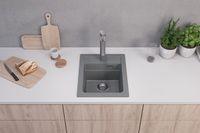 Товар: Мойка для кухни ALVEUS GRANITAL ATROX 10 CONCRETE - G81 400 X 500 1X в комплекте с сифоном 1132823 - фото 3 Мойка для кухни ALVEUS GRANITAL ATROX 10 CONCRETE - G81 400 X 500 1X в комплекте с сифоном 1132823 — фото 3, Кухонные мойки