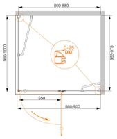 Товар: Душевой уголок CEZARES BERGAMO-W-AH-1-90/100-C-Cr-R - фото 2 Душевой уголок CEZARES BERGAMO-W-AH-1-90/100-C-Cr-R — фото 2, Душевые уголки