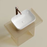 Раковина-чаша Ceramicanova Element 50 CN6055 Белая глянцевая — фото 25, Раковины накладные