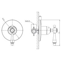 Товар: Смеситель для душа Caprigo Fonte 12-550-crm Хром - фото 3 Смеситель для душа Caprigo Fonte 12-550-crm Хром — фото 3, Смеситель для душа