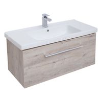 Товар: Тумба BIG INN, 80 см, подвесная, 1 ящик + выдвижной внутренний ящик, дуб кантри - фото 4 Тумба BIG INN, 80 см, подвесная, 1 ящик + выдвижной внутренний ящик, дуб кантри — фото 4, Тумбы под раковину