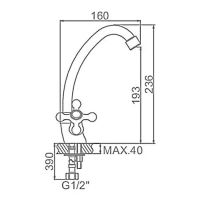 Товар: Смеситель для кухни Ledeme H19 4119L Хром - фото 2 Смеситель для кухни Ledeme H19 4119L Хром — фото 2, Смесители для кухни