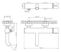 Смеситель для ванны Bronze de Luxe Focus 24603CM Хром — фото 6, Смеситель для ванны