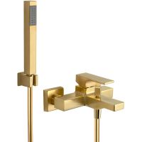 Смеситель для ванны Remer Absolute AU02BG Золото брашированное — фото 1, Смеситель для ванны