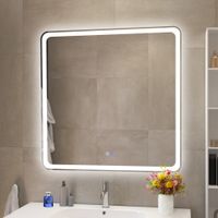 Зеркало с функцией памяти CEZARES CZR-SPC-MC-800-800-RGB-TCH — фото 1, Зеркала в ванную комнату