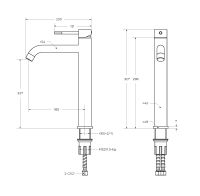 Товар: Смеситель для накладной раковины без донного клапана CEZARES RELAX-LC1-GM-W0 - фото 4 Смеситель для накладной раковины без донного клапана CEZARES RELAX-LC1-GM-W0 — фото 4, Аксессуары для раковины