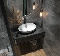 Столешница под раковину 1MarKa Loft 100 Ц0000021563 Черная — фото 3, Столешницы под раковину