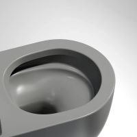 Унитаз Ceramicanova Modena Rimless CN6063MH подвесной Антрацит матовый с сиденьем Микролифт — фото 18, Подвесные унитазы