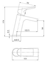 Товар: Смеситель для раковины ESKO Ontario ON 26 Хром - фото 3 Смеситель для раковины ESKO Ontario ON 26 Хром — фото 3, Смесители для раковины