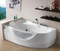 Акриловая ванна Gemy 161х96 G9046 B L с гидромассажем — фото 3, Акриловые ванны