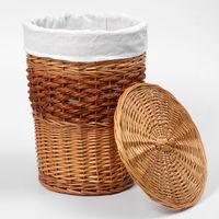 Товар: Main WB-410-M Плетеная корзина для белья с крышкой - фото 3 Main WB-410-M Плетеная корзина для белья с крышкой — фото 3, Корзины для белья