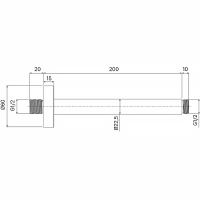 Товар: Кронштейн для верхнего душа Iddis Optima Home OPH20BRi61 Черный матовый - фото 2 Кронштейн для верхнего душа Iddis Optima Home OPH20BRi61 Черный матовый — фото 2, Кронштейны для верхнего душа