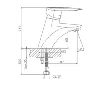 Смеситель для раковины Haiba Хром арт-HB1007 — фото 2, Смесители для раковины