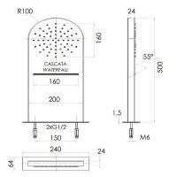 Товар: Верхний душ Remer 350MMCAX Хром - фото 2 Верхний душ Remer 350MMCAX Хром — фото 2, Верхние души