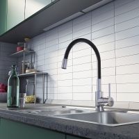 Смеситель для кухни Milardo Meal M01SB0FM05 Хром Черный — фото 3, Смесители для кухни