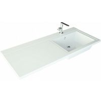 Раковина Maretti Umbria 110 R UM13SM93-844 с местом под стиральную машину Белая — фото 1, Раковины встраиваемые сверху