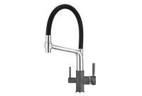 Granula-0083, ГРАФИТ (ЧЁРНО-СЕРЫЙ), СМЕСИТЕЛЬ КУХОННЫЙ — фото 2, Смесители для кухни