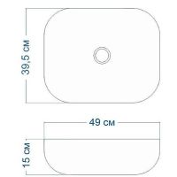 Раковина-чаша Maretti Florenza 49 FL13NS25-844 Белая — фото 9, Раковины накладные