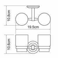 Товар: Аксесс Rhein K-6228DCO Подстаканник двойной (блистер), КЕРАМИКА, хром, WasserKRAFT - фото 4 Аксесс Rhein K-6228DCO Подстаканник двойной (блистер), КЕРАМИКА, хром, WasserKRAFT — фото 4, Прочие аксессуары и комплектующие