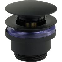 Донный клапан Veragio Sbortis VR.SBR-8002.MB click-clack Черный матовый — фото 1, Донные клапаны