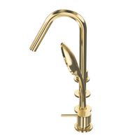 Смеситель на борт ванны CEZARES LEAF-BVDM4-L-SR — фото 4, Смесители на борт ванны