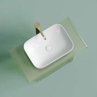 Раковина-чаша Ceramicanova Element 50 CN6055MW Белая матовая — фото 7, Раковины накладные