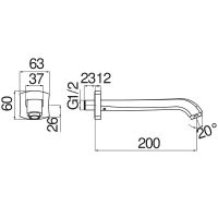 Излив для смесителя Nobili Sofi AV00158/41GDP Золото — фото 2, Комплектующие для туалета