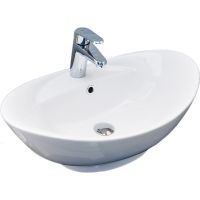 Раковина-чаша CeramaLux 59 9018 Белая — фото 1, Раковины накладные