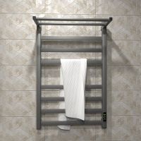 Электрический полотенцесушитель Маргроид 8110 профильный 800x500 8110-8050-5179-7024 с полкой Графит — фото 5, Электрические полотенцесушители