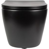 Унитаз Bond F01-108 подвесной Черный с сиденьем Микролифт — фото 8, Унитазы