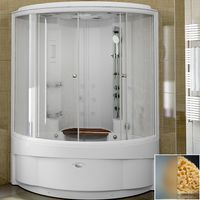 Душевой бокс Radomir Даниэла 140x140 1-04-1-0-0-0731 профиль Белый стекло матовое — фото 1, Душевые боксы