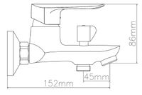 Смеситель "Mumbai" д/ванны, без акс., арт. MI54 — фото 2, Смеситель для ванны