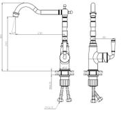 Смеситель для кухни ESKO Florence FR 03 B Черный матовый — фото 3, Смесители для кухни