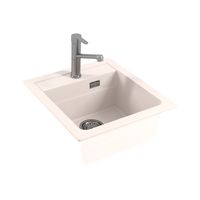 Мойка для кухни ALVEUS GRANITAL ATROX 20 ARCTIC - G11 470 X 500 1X в комплекте с сифоном 1132823, — фото 2, Кухонные мойки