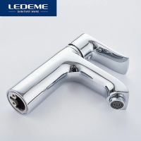 Смеситель для раковины Ledeme H34 1034L Хром — фото 10, Смесители для раковины