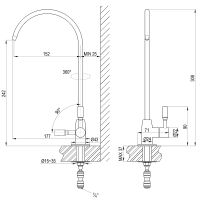 Товар: Кран для одного типа воды Lemark Expert LM5040S Нержавеющая сталь - фото 4 Кран для одного типа воды Lemark Expert LM5040S Нержавеющая сталь — фото 4, Краны